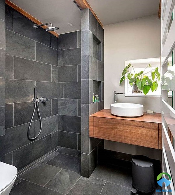 Phòng tắm 3m2 đẹp và gọn gàng với thiết kế đơn giản