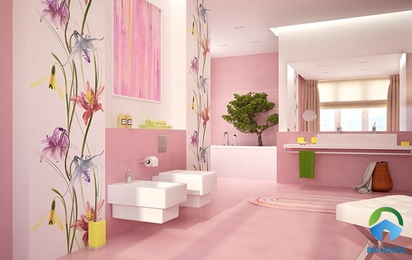10+ Mẫu nhà vệ sinh màu hồng Đẹp tinh tế, Ấn tượng nhất